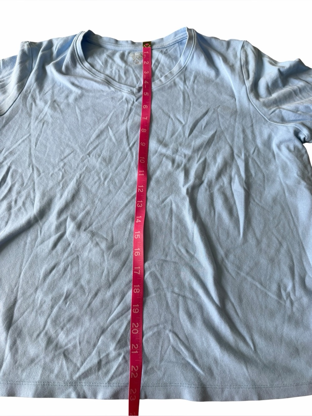 Kim Rogers Light Blue V-Neck Shirt - Picture 4 of 6